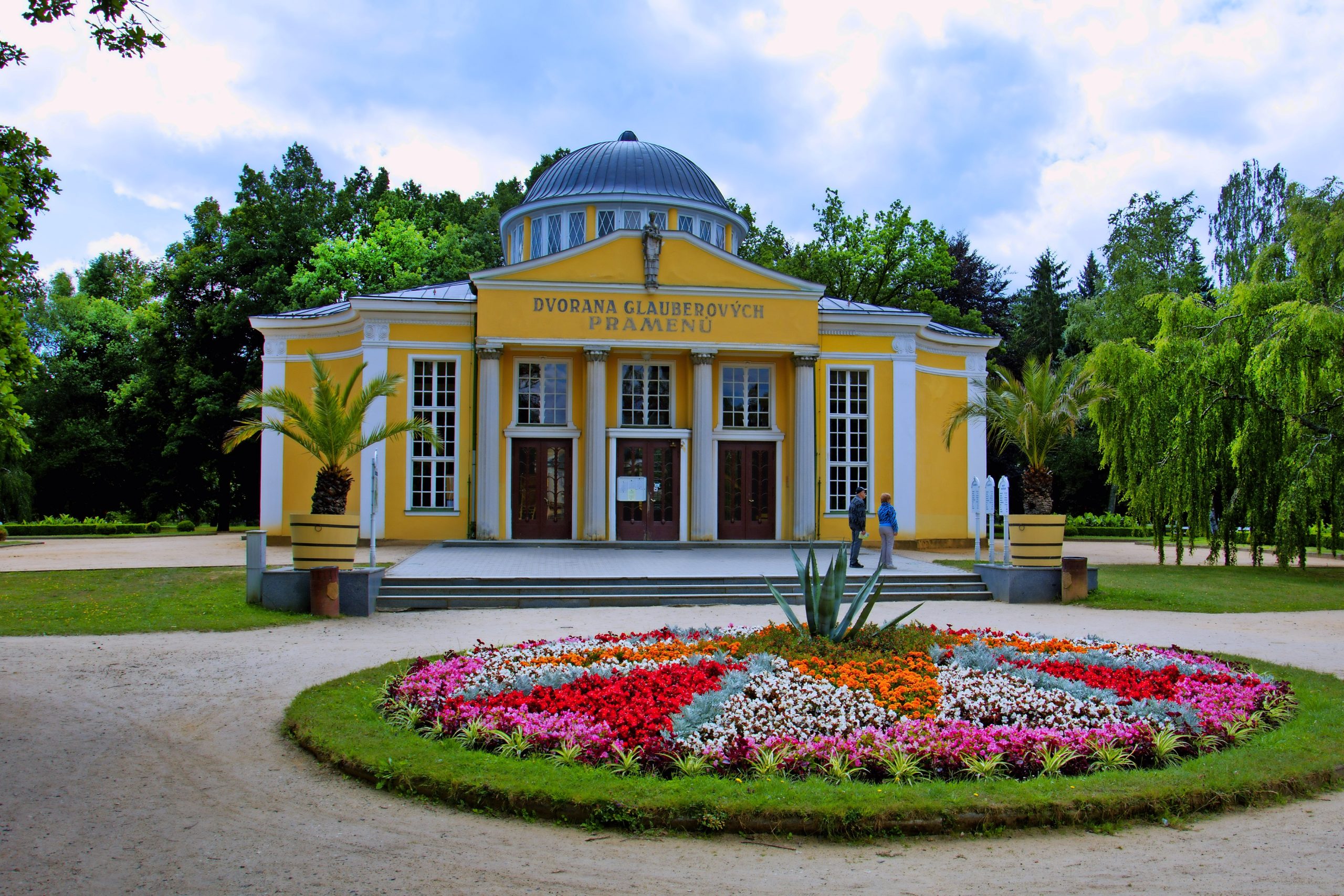 Pavilion with cold mineral water springs - center of the small west Bohemian spa town Frantiskovy Lazne (Franzensbad) - Czech Republic Pavilion with cold mineral water springs - center of the small west Bohemian spa town Frantiskovy Lazne (Franzensbad) - Czech Republic