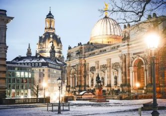 Wunderschönes Dresden im Winter Die Dresdner Altstadt im Winter: - Foto: Michael R. Hennig